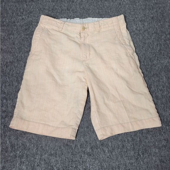Tommy Bahama Harbor Herringbone Linen Shorts Men's Size S Peach Sorbet T81870 - Picture 1 of 11